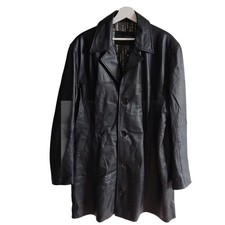 Orginal MATRIX WARNER BROS Comp Herren Leder Jacke Mantel Jackett Göße L 52 54