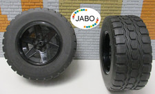 (N7/20) 2x Lego Technic Räder Reifen mit Felge 94.3x38R 76023 42096 42039 76240