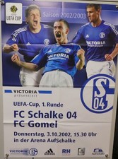Schalke vs. FC Gomel UEFA-Cup Poster Plakat 2002 Original Spielankündigung /25