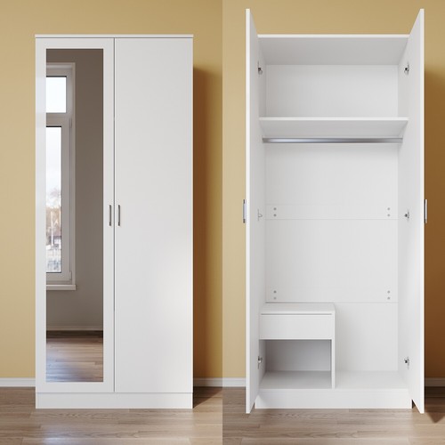 Drehtürenschrank mit spiegel - drehtürenschrank,