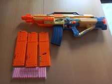 - Hasbro Nerf N-Strike E5256 Stampede ECS- inkl Blasterparts Mods 4 Magazine