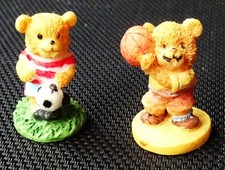 2 Teddy Minifiguren für Setzkasten oder ähnliche Verwendung.
