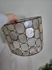 Vintage Capiz Shell runder