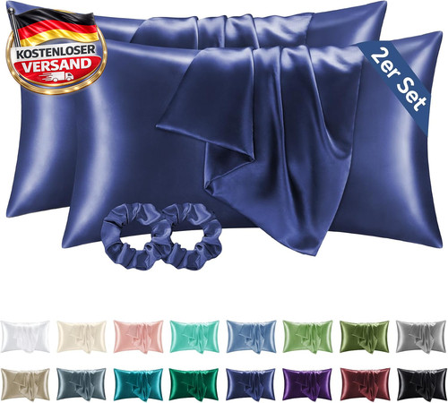 Satin seidenkissenbezug - /,