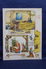 Alte Papierkrippe Bastelbogen