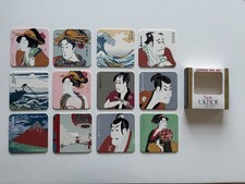 Japanische Kunst Untersetzer – Ukiyoe Coaster Set – Kitagawa Utamaro, Toshusai