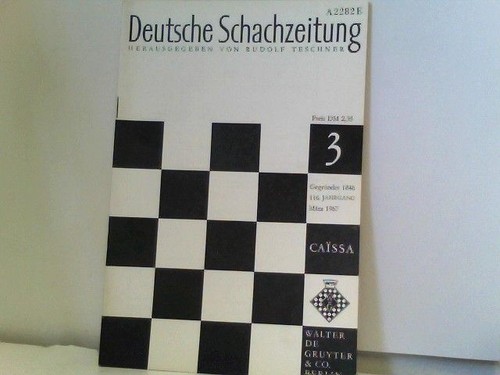 Deutsche schachzeitung caissa - deutsche,