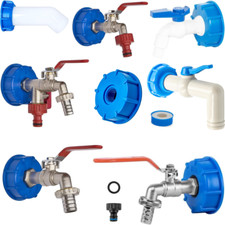 IBC-TankcontainerVerbinder Adapter Deckel Hahnventil Kugelhahn im Korken