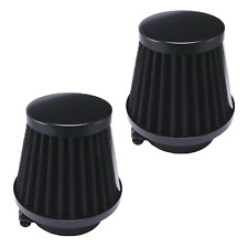 2x 48-50mm Luftfilter schwarz Tuning Renn Sport Mofa Moped Mokick Roller