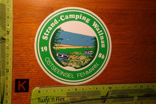 Alter aufkleber camping - aufkleber,