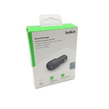 Belkin Kfz Ladegerät Autoteile KFZ Ladestation 37 Watt 2 Ports USB C und USB A f