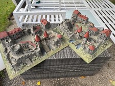 2 x Vintage Ritterburg Kunststoff aus den 70/80 Jahren  ca. 60x40 cm