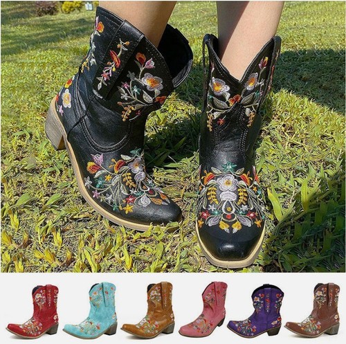 Damen cowboystiefel stickerei - damen,