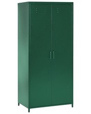 Hoher Spindschrank grün mit 2