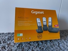 Gigaset A415A Trio Schnurloses Telefon Set / Festnetztelefon Set - Schwarz
