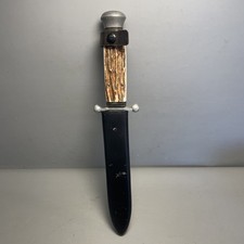 Anton Wingen Jr. Solingen Jagdmesser – „Othello Solingen“ Handgefertigt Horn #D2