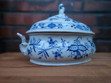 MEISSEN Zwiebelmuster Neuer Ausschnitt Deckel-Terrine Schüssel beschädigt 1.Wahl