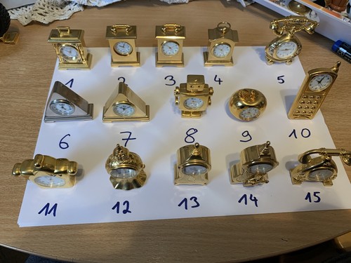Miniatur sammeluhren - miniatur,