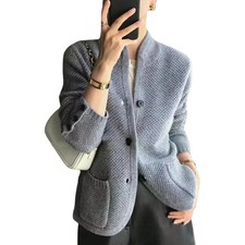 Damen Kaschmir-Strickjacke