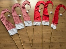 8 Stück Weihnachtsfahnen Bali Fahnen 130cm  Neu Sonderposten  Aktionsware