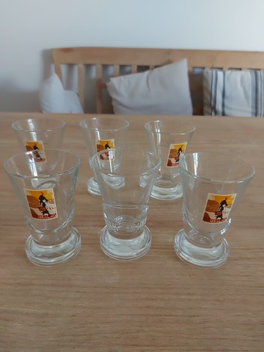 6er set gläser fernet branca - set,