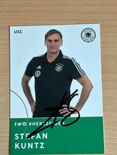 Stefan Kuntz DFB U21 Autogrammkarte original signiert #S17644