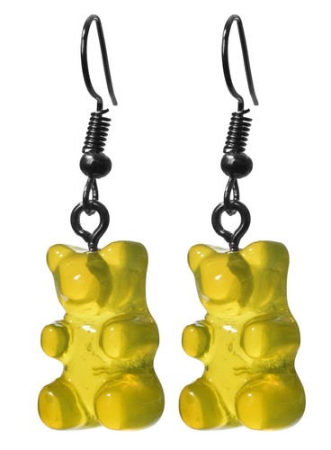 Gummibär ohrringe gelb - gummibär,