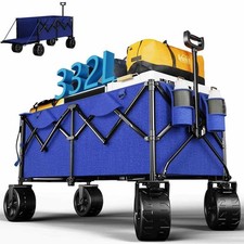 XXL Bollerwagen 332L Transportwagen Faltbarer Handwagen Kinder Strand Urlaub