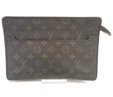 echt Louis Vuitton Pochette Homme Monogramm Clutch Tasche #42042