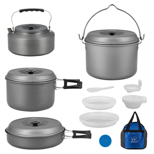 Camping cookware set - camping,