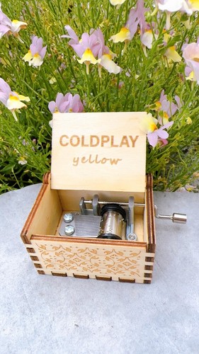 Coldplay yellow holz spieluhr - coldplay,
