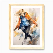 Mädchen Skateboarding in