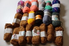 ca. 1kg Wollpaket verschiedene Materialien Wollreste siehe Bild Top Zustand