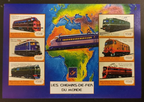 E62 briefmarken eisenbahn 2001 - eisenbahn,