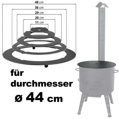 ø43 adapter ringe - Ø43,5-47, cm