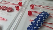 Backgammon brett aus acryl - brett,