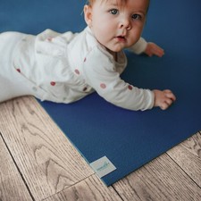 Sanosoft® Krabbelmatte Blau – Made in Germany, Öko-Tex & Anti-Rutsch