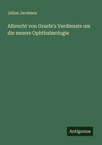 Albrecht von graefe - albrecht,