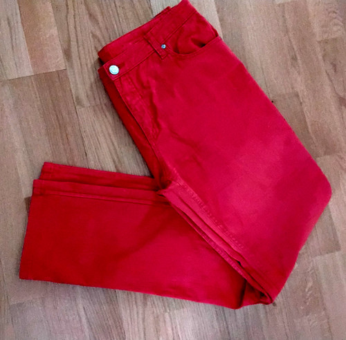 Damen jeans hose colac orange - hose,