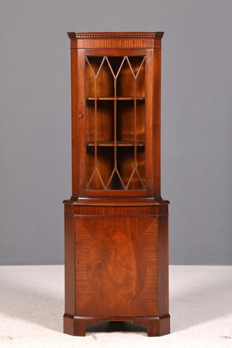 Englische eckvitrine mahagoni - englische,