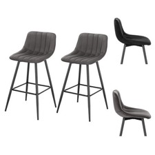 1/2/4/6x Barhocker Barstuhl Stoffbezug Samt Tresenhocker Hocker Metallbeine