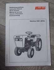 Hako Kleinschlepper 1400 Betriebsanleitung