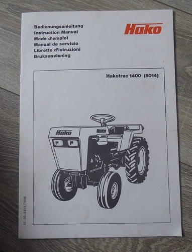 Hako kleinschlepper 1400 - hako,