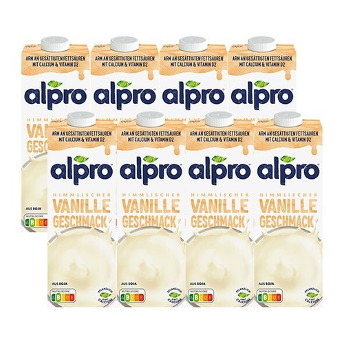 Alpro vanille liter 8er - 1,