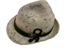 *** TOP *** Schladminger-Jagdhut Trachtenhut Lodenhut, Kordel, 2 Anhänger, grau