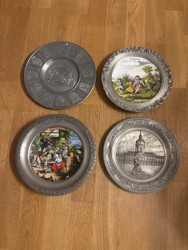 Zinn teller bayern schloß - 4,