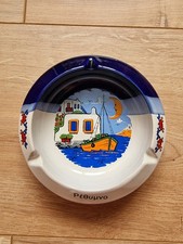 Souvenir Reiseandenken  Aschenbecher Griechenland blau/weiß