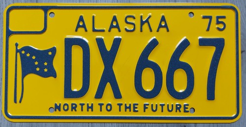 Nummernschild usa alaska 1975 - usa,