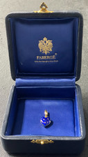Faberge 18k Gelbgold & blaue