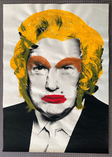 Mr Brainwash Donald Trump US Preside Siebdruck Paste Up Urban Art Modern Pop Art